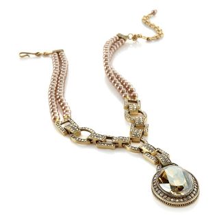 Heidi Daus Be Linked In Crystal Accented Drop Necklace