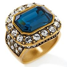 Heidi Daus Double Trouble Crystal Accented Ring