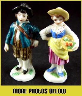 1700 1800 Capodimonte Miniature Farm Couple Figurine