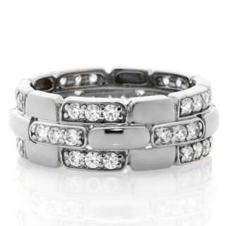 Jean Dousset Absolute Unisex Pavé Link Eternity Ring at