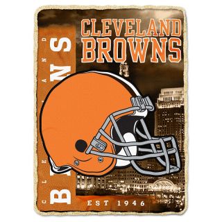Cleveland Browns NFL Fleece Throw with Border 60 x 80in