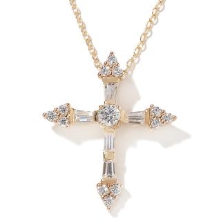 52ct Absolute™ Cluster Cross Pendant with 17 Chain