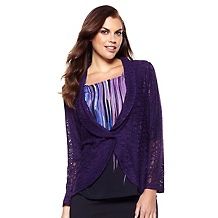csc studio lace shawl collar jacket $ 24 98 $ 59 90