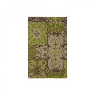 Rizzy Home Country Tufted Green Mosaic Rug 5ft x 8ft at