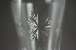 Vintage Cambridge Crystal Star Lot 8 Juice Glasses