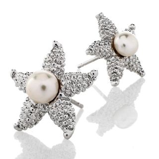 Designs by Veronica™ Cultured Freshwater Pearl Starfish Earrings