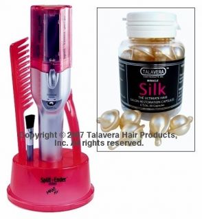 New Talavera Split Ender Hair Ends Trimmer Frizzy Pink Metal Handle