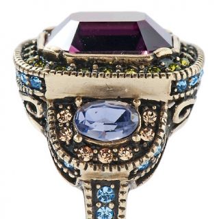 Princess Crystal Accented 3 Stone Ring