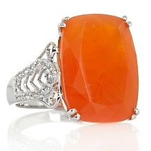 opulent opaques orange chalcedony and topaz ring $ 69 98 $ 99 90