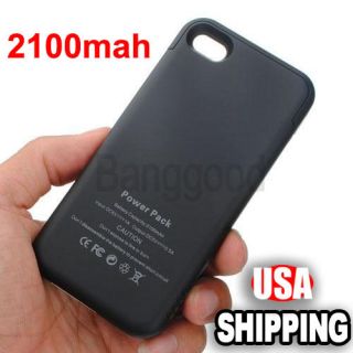 2100mAh External Power Pack Backup Battery Charger Case Cover For