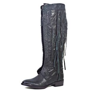 Sam Edelman Palermo Leather Tall Boot with Fringe