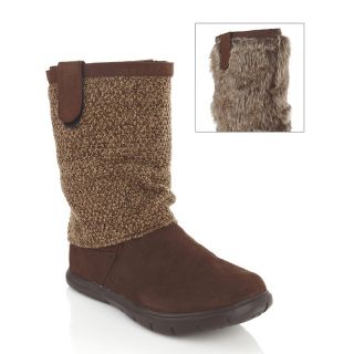 Tony Little Cheeks Fit Body Suede Boots with Interchangeable Cuffs at