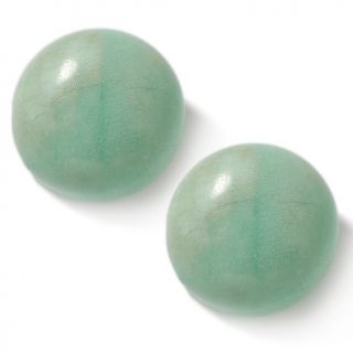Jay King Sea Breeze Stone Sterling Silver Button Earrings