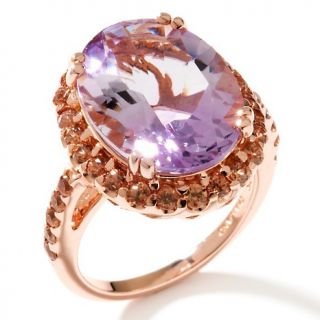  rose de france and pink zircon vermeil oval ring rating 18 $ 36 73 s h