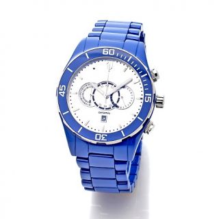 Timepieces by Randy Jackson Unisex Blue Ceramic Bracelet Watch