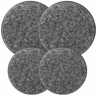 New Reston Lloyd Electric Stove Burner Covers Set of 4 Black Granite