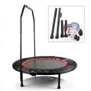  rebounder with stabilizing bar and 3 workout dvds rating 73 $ 119