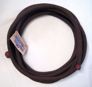 Braided Mecate Bosal Reins 1 2 x 22 Brown New Horse Tack