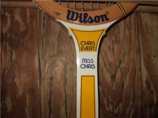 Vintage 1970s Miss Chris Chris Evert Tennis Racket Racquet by Wilson