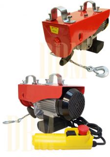450 lb 900 lb Electric Wire Rope Cable Hoist Lift Pulley 980 w Free
