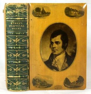 Poems,Songs,Letters Robert Burns,Globe Edition, Mauchline Ware Binding