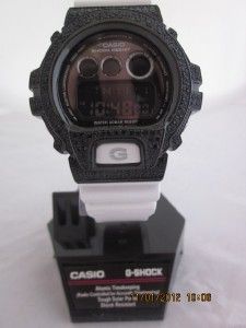 Iced Out Casio G Shock CZ Bezel DW6900NB 7 White Brand New Authentic