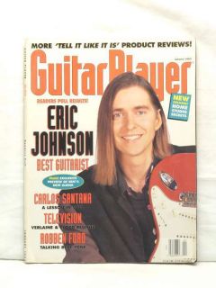 Guitar Player Magazine Eric Johnson Carlos Santana Robben Ford Home