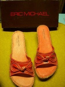 Eric Michael Red Patent Leather Sandals Lucia Bric 8