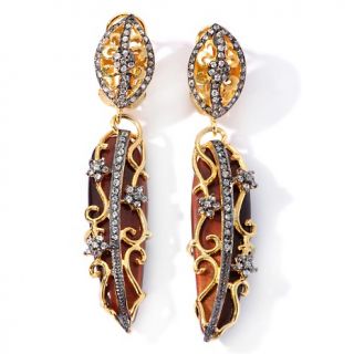 Rarities Fine Jewelry with Carol Brodie Gemstone and Zircon Leaf Drop