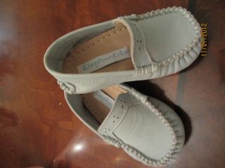 Little Baby Boy Girl Elephantito Green Loafer Shoes