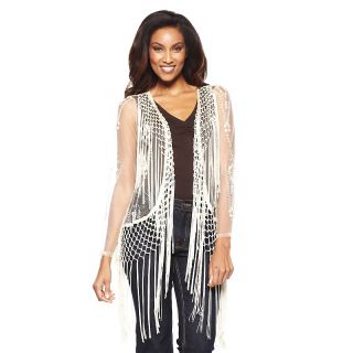  sleeve mesh jacket with fringe note customer pick rating 26 $ 39 96