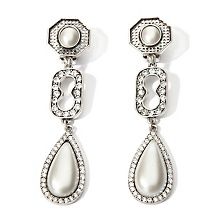 universal vault pear round stone chandelier earrings $ 11 97 $ 19 95
