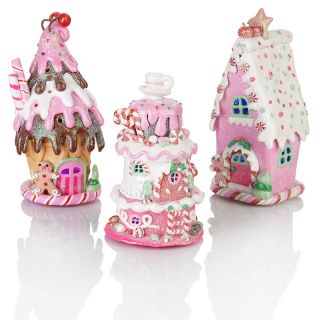 Holly Adler Hollywood Set of 3 Claydough Houses by Holly Adler