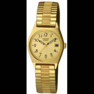 Pulsar by Seiko PF4002 Ladies Gold Tone Expansion Watch
