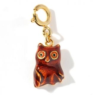 100 926 technibond technibond owl charm with brown enamel note