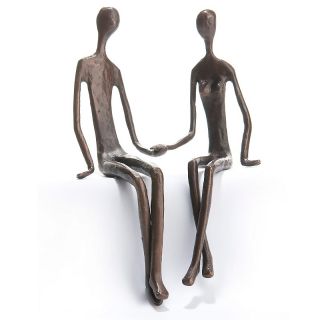 Richard Mishaan Richard Mishaan Handcrafted Sculpture   Couple Sitting