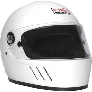 Force 3003LRGWH Pro Elim Full Face Helmet Large White