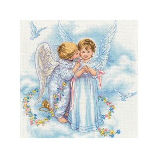 102 9367 angel kisses counted cross stitch kit rating be the first to
