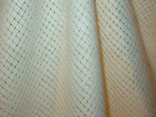 Woven Open Weave Textured Off White Drapery Fabric New