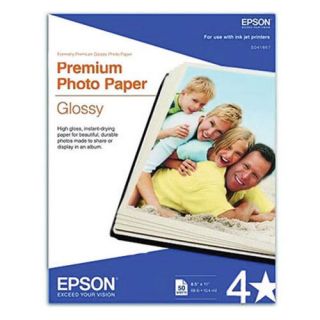 Epson S041667 Premium Photo Paper, High Gloss (50 Sheets, 8.5x11)