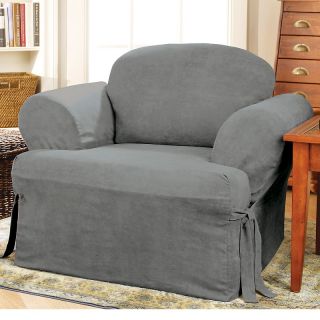  fit soft faux suede t chair slipcover rating 2 $ 39 99 