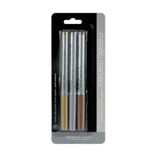 107 1854 american crafts medium point metallic markers 3 pack rating 1