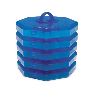 101 8658 scrapbooking ultimate stacker storage blue octagon note