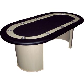 111 7577 full size poker table with black felt and veneer rating be