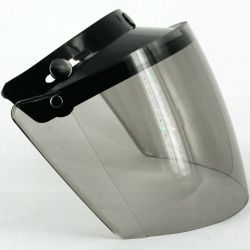 Visor Shield Face Mask UV Light Black Smoke Lens Glass for Helmet HJC