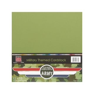 104 1661 bazzill bazzill military 12 x 12 paper pack army rating 1 $ 6