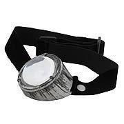  Silver Clear Goggle Eye Patch Adult Costume Accessory