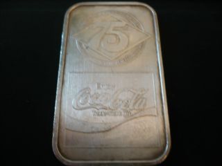  Cola Coke Silver Bar 999 One Troy Ounce Elizabethtown 000677 Very Rare