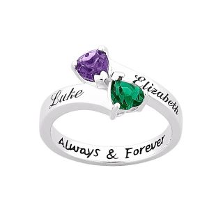 111 4998 sterling silver couple s name and birthstone color crystal