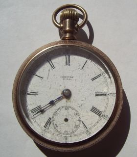  1800s Century USA Pocket Watch Gold Filled Fahy Montauk Case